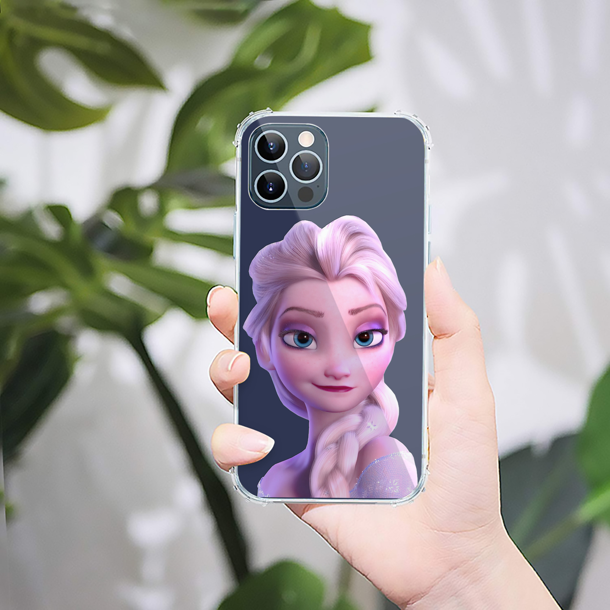 （画像用） アナと雪の女王 アンナ エルサ Frozen Anna Elsa 【iPhone 12シリーズ対応】透明スマホケース（クリアソフトケース）
